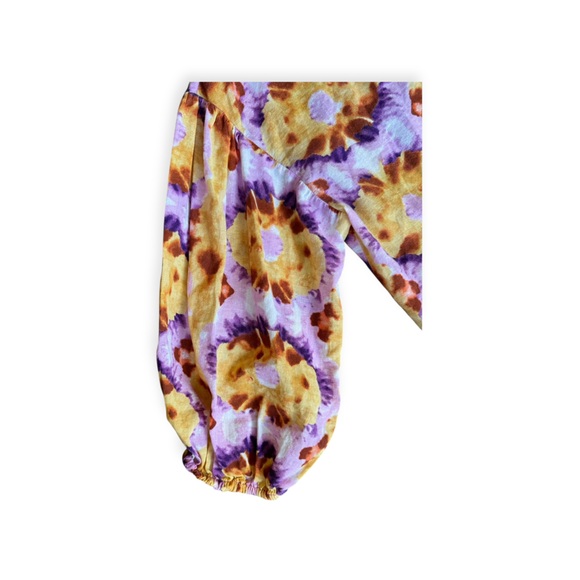 ELIE Elie Tahari orange purple top button front small - Picture 7 of 10